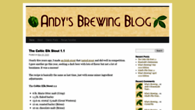 What Andybrews.com website looked like in 2020 (3 years ago)