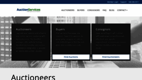 What Auctionservices.com website looked like in 2020 (3 years ago)