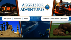 What Aggressor.com website looked like in 2020 (3 years ago)