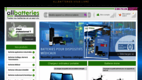What All-batteries.fr website looked like in 2020 (3 years ago)