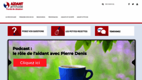 What Aidantattitude.fr website looked like in 2020 (3 years ago)