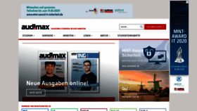 What Audimax.de website looked like in 2020 (3 years ago)