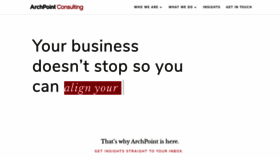 What Archpointconsulting.com website looked like in 2020 (4 years ago)
