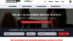 What Africawork.com website looked like in 2020 (3 years ago)