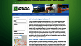 What Auroralocksmiths.biz website looked like in 2020 (3 years ago)