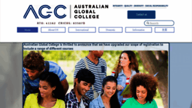 What Agc.edu.au website looked like in 2020 (3 years ago)