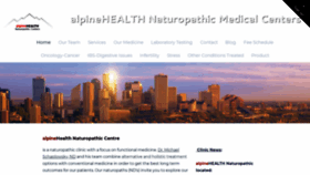 What Alpinehealth.ca website looked like in 2020 (3 years ago)