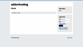 What Addonhosting.com website looked like in 2020 (3 years ago)