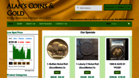 What Alanscoins.com website looked like in 2020 (3 years ago)