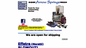 What Arrowsprings.com website looked like in 2020 (3 years ago)