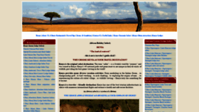 What Africanholidaysafaris.com website looked like in 2020 (3 years ago)