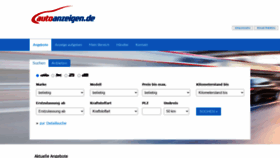 What Autoanzeigen.de website looked like in 2020 (3 years ago)