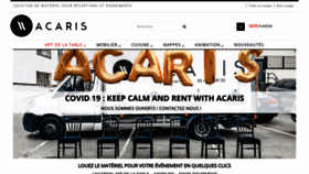 What Acaris.fr website looked like in 2020 (3 years ago)