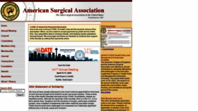What Americansurgical.org website looked like in 2020 (3 years ago)