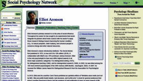 What Aronson.socialpsychology.org website looked like in 2020 (3 years ago)