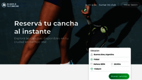 What Alquilatucancha.com website looked like in 2020 (3 years ago)