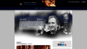What Alanrickmandaily.com website looked like in 2020 (3 years ago)