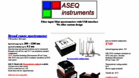 What Aseq-instruments.com website looked like in 2020 (3 years ago)