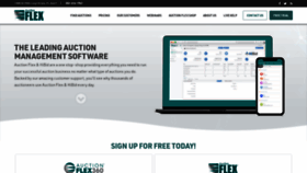 What Auctionflex.com website looked like in 2020 (3 years ago)