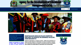 What Adem.ac.tz website looked like in 2020 (3 years ago)