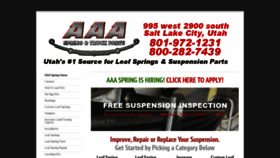 What Aaaspring.com website looked like in 2020 (3 years ago)
