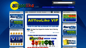 What Allyoulike.com website looked like in 2020 (3 years ago)