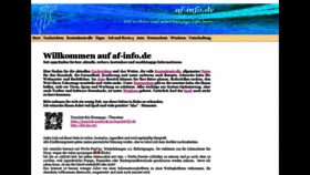 What Af-info.de website looked like in 2020 (3 years ago)