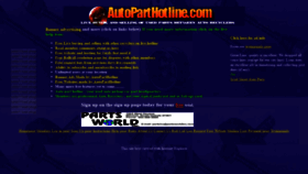 What Autoparthotline.com website looked like in 2020 (3 years ago)