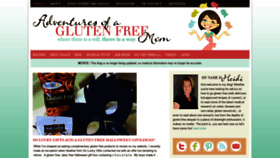 What Adventuresofaglutenfreemom.com website looked like in 2020 (3 years ago)
