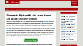 What Alljoinon.com website looked like in 2020 (3 years ago)