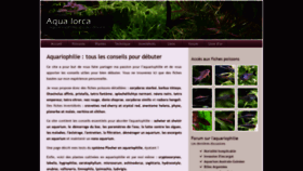 What Aqua-lorca.fr website looked like in 2020 (3 years ago)