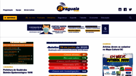 What Araguaiabrusque.com.br website looked like in 2020 (3 years ago)