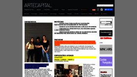 What Artecapital.net website looked like in 2020 (3 years ago)
