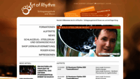 What Artofrhythm.ch website looked like in 2020 (3 years ago)