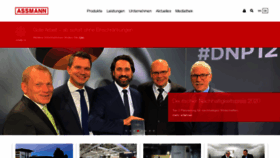 What Assmann.de website looked like in 2020 (3 years ago)