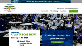 What Atlantaboatshow.com website looked like in 2020 (3 years ago)