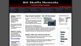 What Att-skaffa-hemsida.se website looked like in 2020 (3 years ago)