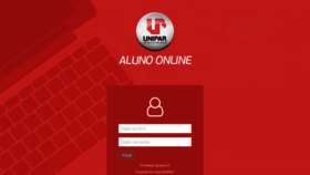 What Aluno.unipar.br website looked like in 2020 (3 years ago)