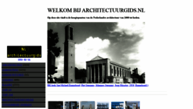 What Architectuurgids.nl website looked like in 2020 (3 years ago)