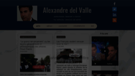 What Alexandredelvalle.com website looked like in 2020 (3 years ago)