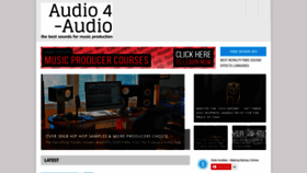 What Audio4audio.com website looked like in 2020 (3 years ago)