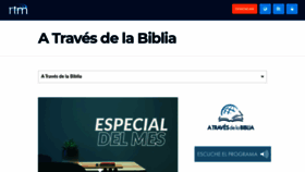 What Atravesdelabiblia.org website looked like in 2020 (3 years ago)