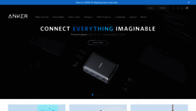 What Anker.com website looked like in 2020 (3 years ago)