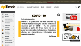 What Apitienda.es website looked like in 2020 (3 years ago)