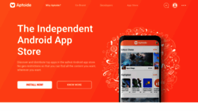 What Aptoide.com website looked like in 2020 (3 years ago)
