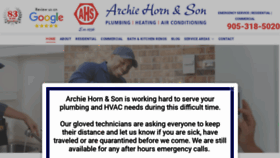 What Archiehorn-son.com website looked like in 2020 (3 years ago)