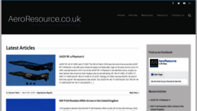 What Aeroresource.co.uk website looked like in 2020 (5 years ago)