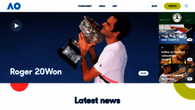 What Australianopen.com website looked like in 2020 (3 years ago)