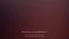 What Arcadefever.fr website looked like in 2020 (4 years ago)