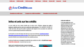 What Avis-credits.com website looked like in 2020 (3 years ago)